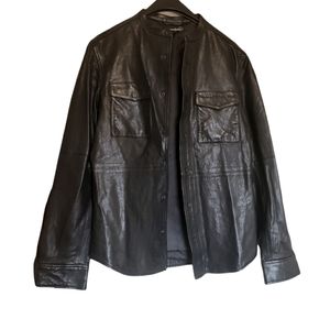 Treasure & Bond small black leather jacket